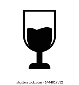 wine glyph flat vector icon