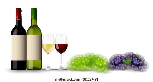 Wine grape autumn background