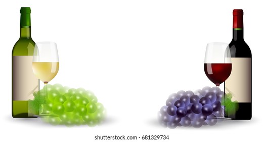Wine grape autumn background