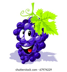 wine grape cartoon
