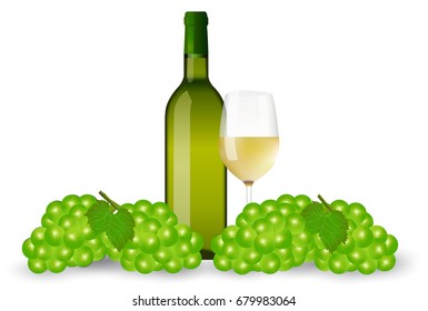 Wine grape glass background