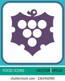 Wine grape, wine from grapes. Vector Icon. Simple vector illustration for graphic and web design.