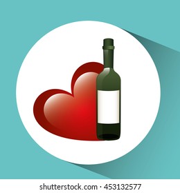 wine grapes icon design, vector illustration eps10