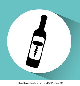 wine grapes icon design, vector illustration eps10