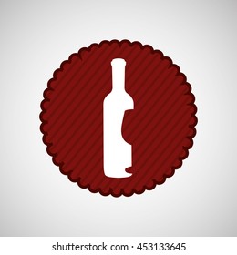 wine grapes icon design, vector illustration eps10