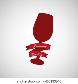 wine grapes icon design, vector illustration eps10