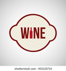 wine grapes icon design, vector illustration eps10