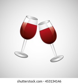 wine grapes icon design, vector illustration eps10