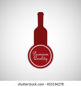 wine grapes icon design, vector illustration eps10