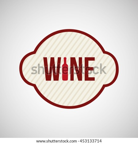 wine grapes icon design, vector illustration eps10