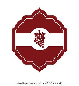 wine grapes isolated icon