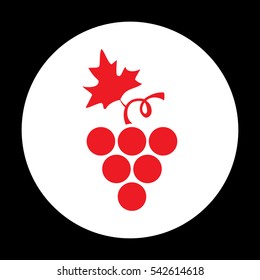 wine grapes logo vine branch