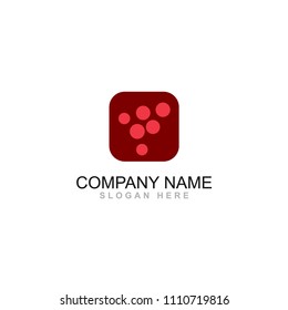 wine grapes vector logo