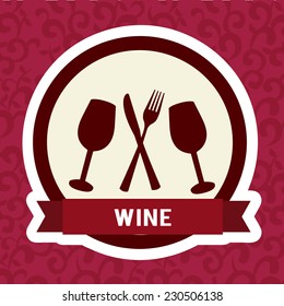 wine graphic design , vector illustration