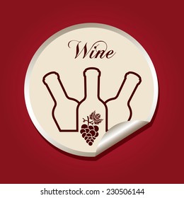 wine graphic design , vector illustration