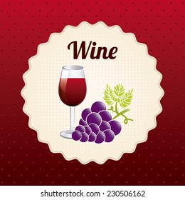wine graphic design , vector illustration