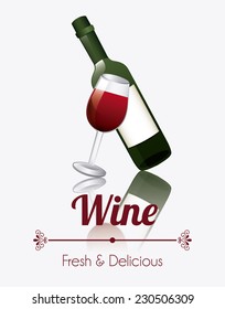 wine graphic design , vector illustration