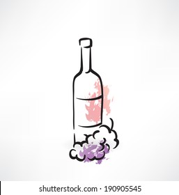 wine grunge icon