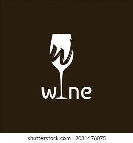 Wine Hidden Message Logo Vector Image Stock Vector (Royalty Free ...