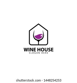 Wine House Logo Deign Icon