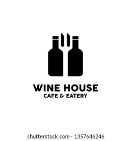 Wine House Logo Design Inspiration Stock Vector (Royalty Free ...