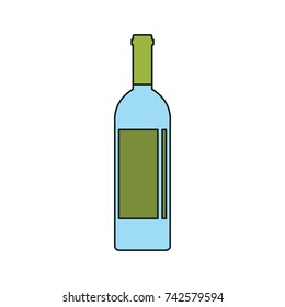 Wine icon. Cartoon illustration of wine vector icon for web isolated on white background