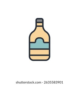 wine icon collection .design style with background