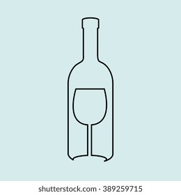 wine icon design 
