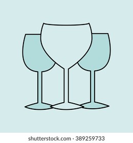 wine icon design 