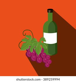 wine icon design 