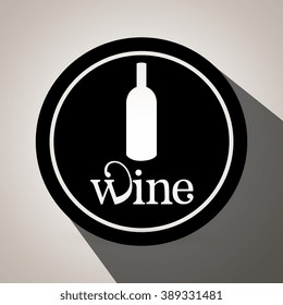 wine icon design 