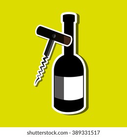 wine icon design 