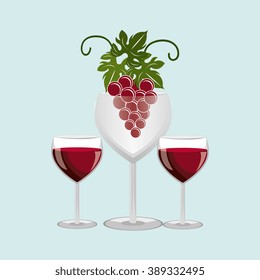 wine icon design 