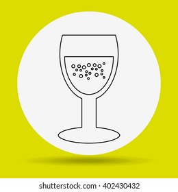 wine icon design 