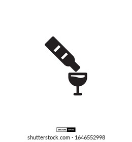 wine icon, design inspiration vector template for interface and any purpose