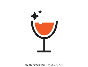 Wine icon design template isolated illustration