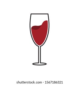 Wine icon design template vector isolated illustration