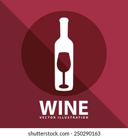 wine icon design, vector illustration eps10 graphic 