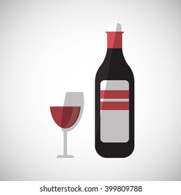 wine icon design, vector illustration