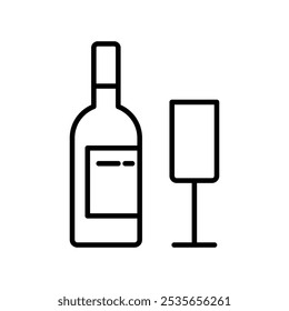 icono de vino logotipo plano aislado símbolo