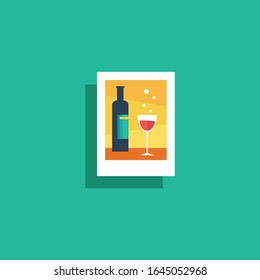 wine icon graphic element Illustration template design