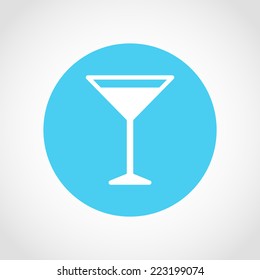 Wine Icon Isolated on White Background