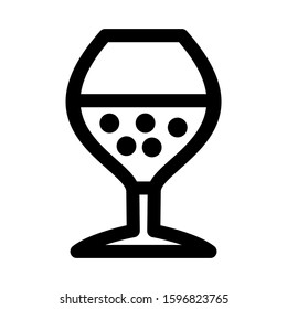 wine icon isolated sign symbol vector illustration - high quality black style vector icons
