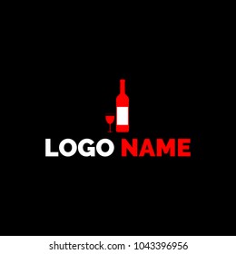 Wine icon, logo