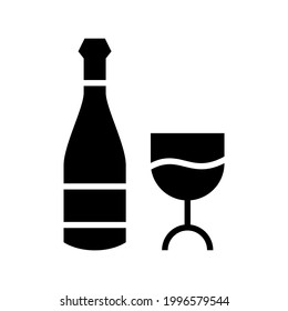 wine icon or logo isolated sign symbol vector illustration - high quality black style vector icons
