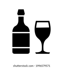 wine icon or logo isolated sign symbol vector illustration - high quality black style vector icons
