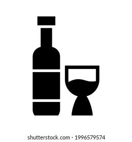 wine icon or logo isolated sign symbol vector illustration - high quality black style vector icons
