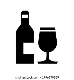 wine icon or logo isolated sign symbol vector illustration - high quality black style vector icons
