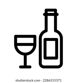wine icon or logo isolated sign symbol vector illustration - high quality black style vector icons
