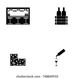 wine icon set
